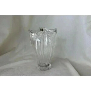 Floral vase, Oneida Germany, lead crystal, flower  wedding Anniversary Gift,